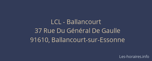 LCL - Ballancourt