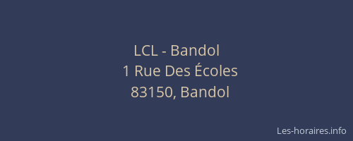 LCL - Bandol