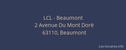 LCL - Beaumont