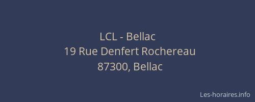 LCL - Bellac