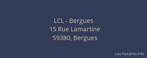 LCL - Bergues