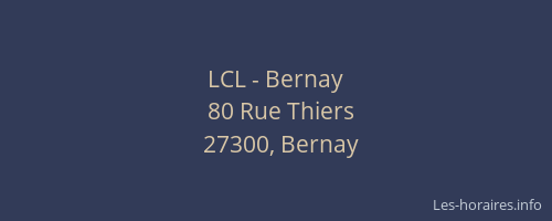 LCL - Bernay