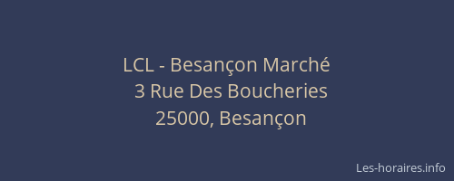 LCL - Besançon Marché