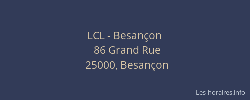 LCL - Besançon
