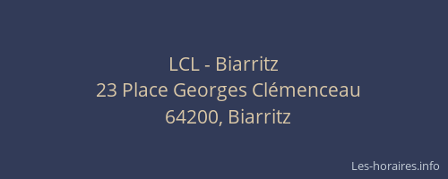 LCL - Biarritz