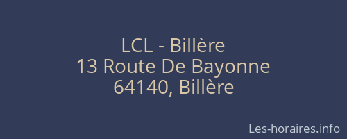 LCL - Billère