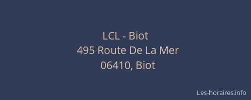 LCL - Biot