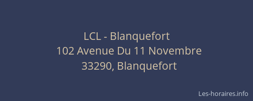LCL - Blanquefort