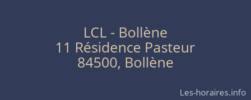 LCL - Bollène