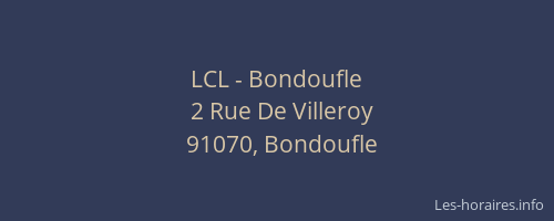 LCL - Bondoufle