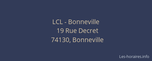 LCL - Bonneville