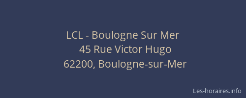 LCL - Boulogne Sur Mer