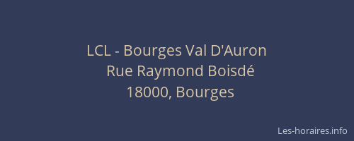 LCL - Bourges Val D'Auron