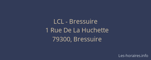 LCL - Bressuire