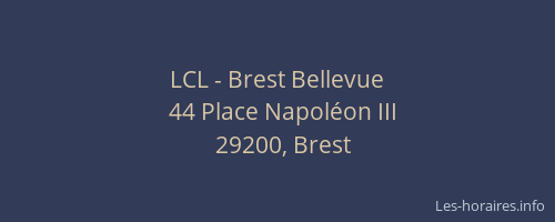 LCL - Brest Bellevue