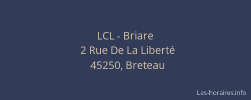 LCL - Briare