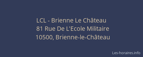LCL - Brienne Le Château