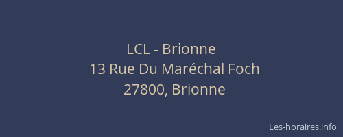 LCL - Brionne