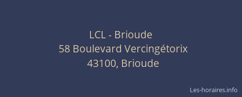 LCL - Brioude