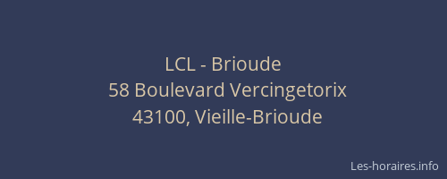 LCL - Brioude