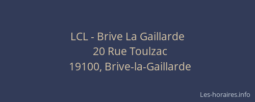 LCL - Brive La Gaillarde