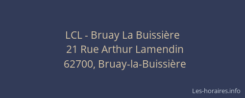 LCL - Bruay La Buissière