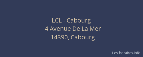 LCL - Cabourg