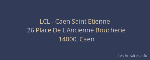 LCL - Caen Saint Etienne