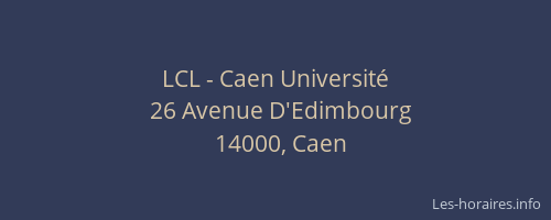 LCL - Caen Université