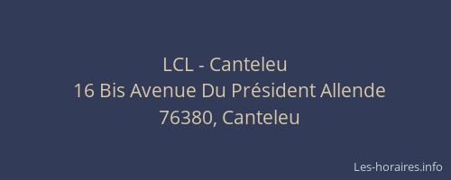 LCL - Canteleu