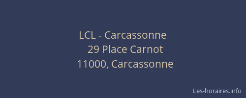 LCL - Carcassonne