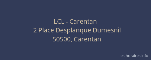 LCL - Carentan