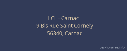 LCL - Carnac