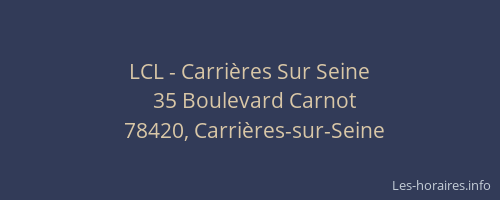 LCL - Carrières Sur Seine
