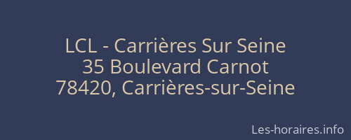 LCL - Carrières Sur Seine
