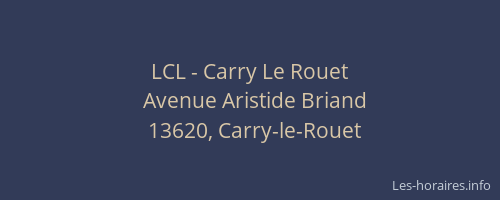 LCL - Carry Le Rouet