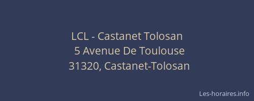 LCL - Castanet Tolosan