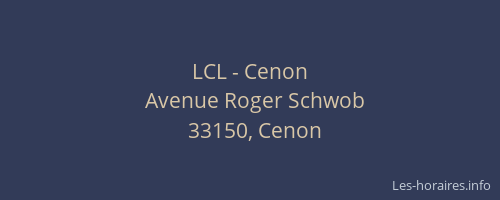 LCL - Cenon