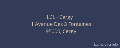 LCL - Cergy