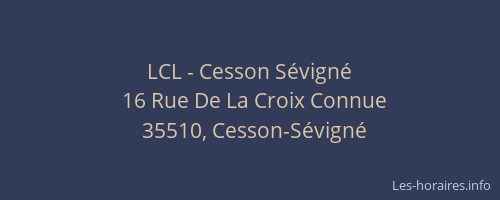 LCL - Cesson Sévigné