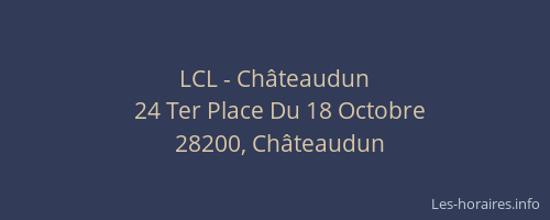 LCL - Ch&acirc;teaudun
