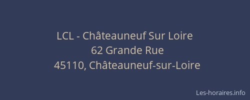 LCL - Châteauneuf Sur Loire