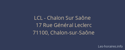 LCL - Chalon Sur Saône