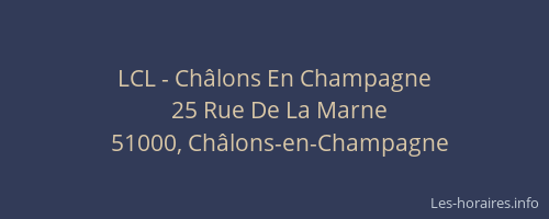 LCL - Châlons En Champagne