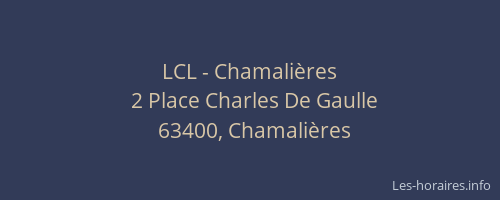 LCL - Chamalières