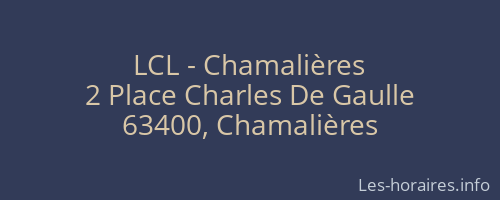 LCL - Chamalières