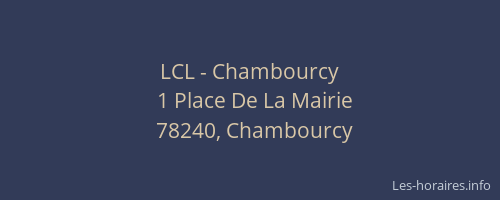 LCL - Chambourcy