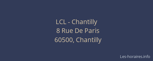 LCL - Chantilly