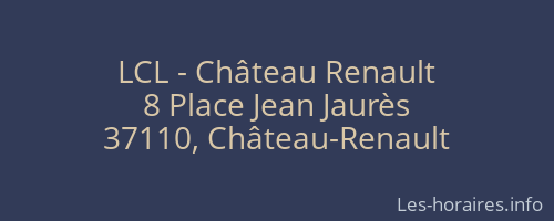 LCL - Château Renault