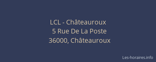 LCL - Châteauroux